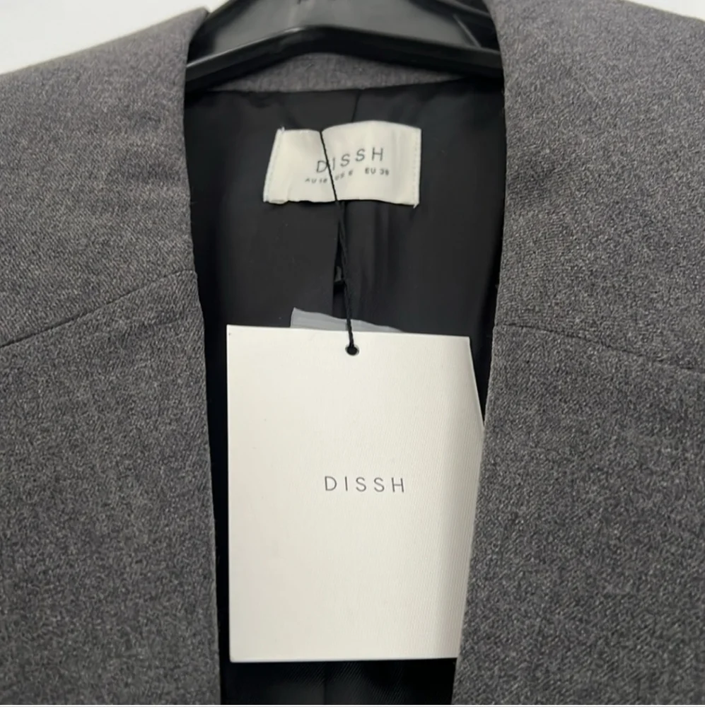 Dissh Harley Charcoal Boyfriend Blazer - Picture 3 of 6